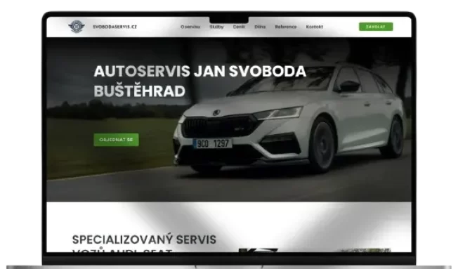 mockup autoservis Svoboda